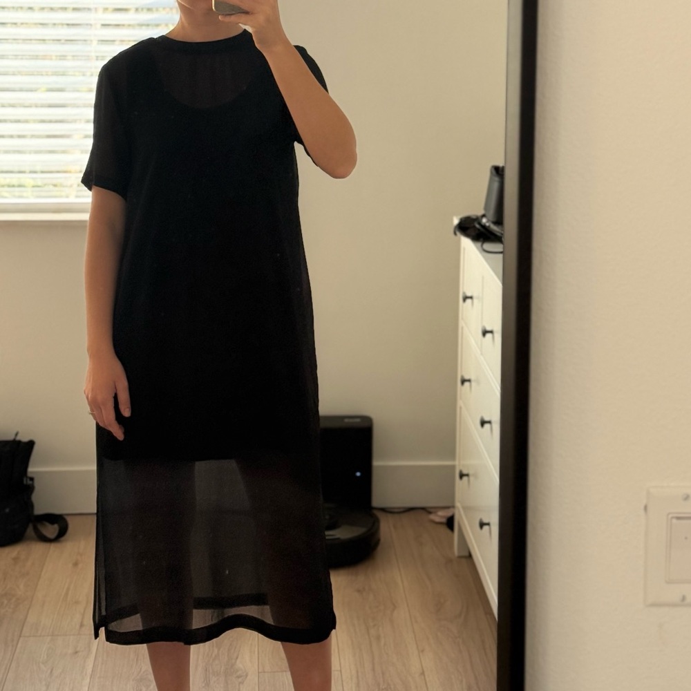 Zara Black Sheer Dress